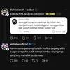 Aldi Taher spam komen jualan burger