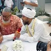 Potret Alex Abbad saat akad