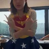 Amanda Manopo pakai celemek wonderwoman