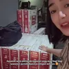 Amanda Manopo perlihatkan smart TV souvenir pernikahannya