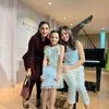 Arsy Hermansyah bersama Ashanty dan gurunya