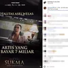 postingan Baim Wong tentang Asri Welas