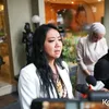 Asri Welas di hadapan awak media