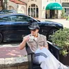 Atta Halilintar duduk di cafe