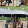 Azizah Salsha asik main padel