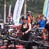 Gisel Triathlon Finish Olahraga lari sepeda renang