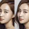 visual idol K-Pop dengan alis melengkung