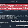 Tweet warga Korsel soal aksi opening Asian Games Jokowi