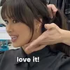 Caitlin Halderman menyukai gaya rambut barunya