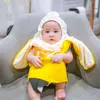 Baby Rayyanza pakai kostum pisang