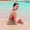 Wika Salim bikini pantai body goals