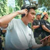 Penampilan Baim Wong Saat jadi Sutradara