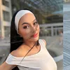 Denada pakai bandana putih