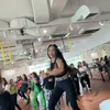 Denada penuh energi saat zumba