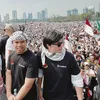 Potret public figure pada bela Palestina damai di Monas
