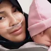 Detik-detik Miskah istri Yislam Jaidi melahirkan