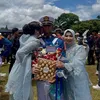 Dewi Perssik cium Gabriel