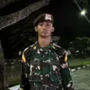 Dhofin gagah saat memakai seragam TNI.