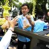 Gibran Diarak Daftar KPU 