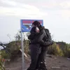Dinda Hauw Mendaki Gunung Sumbing