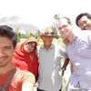 Ragil Mahardika bareng keluarga