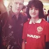Dul Jaelani foto bareng dengan Paul Scholes.