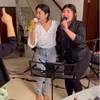 Rosa Meldianti dan Dewi Perssik