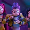 Mira, Rumi, dan Zoey Makan Mie Instan di Film K-Pop Demon Hunters Special Sing-along, Anime