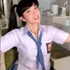Potret Ussy Sulistiawaty pakai seragam SMA.