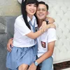 Potret Ussy Sulistiawaty pakai seragam SMA.