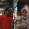 Foto Baby Adzam Nangis Terus di Acara Ultah Ayah Sule