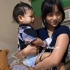 baby gala dan tante fuji