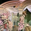 Foto Dekorasi Akad Nikah Vidi Aldiano dan Sheila Dara Aisha
