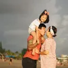 Foto kocak suami dan anak Cici Panda