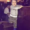 Gaya Lucu El Barack Alexander Pakai Outfit Musim Dingin