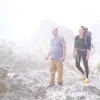 liburan selebriti, liburan atiqah hasiholan, atiqah ke gunung papandayan