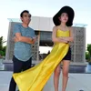 Foto Gaun Pernikahan Bella Shofie