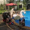 FOTO: Jessica Iskandar - El Barack Main ke Rumah Nia Ramadhani