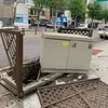 Foto Kondisi Trafo di Tepi Jalan Setelah Ditabrak Lari Oleh Aktris Kim Sae Ron
