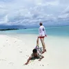 Foto Liburan Ragil Mahardika Bareng Suami ke Maldives
