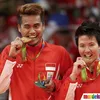 momen indonesia raya berkumandang di Rio 2016