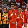 momen indonesia raya berkumandang di Rio 2016