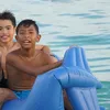 Rima Melati Adams ajak anak ke Pulo Cinta