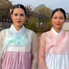Foto Raisa Pakai Hanbok di Korea