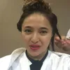 Marshanda pakai lipstik merah