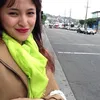 Marshanda pakai lipstik merah