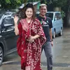 Foto Sania Saat Datang dan Coblos di TPS 