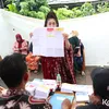 Foto Sania Saat Datang dan Coblos di TPS 