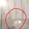 foto crane jatuh di Masjidil Haram - Mekah