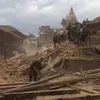 Foto gempa bumi Nepal